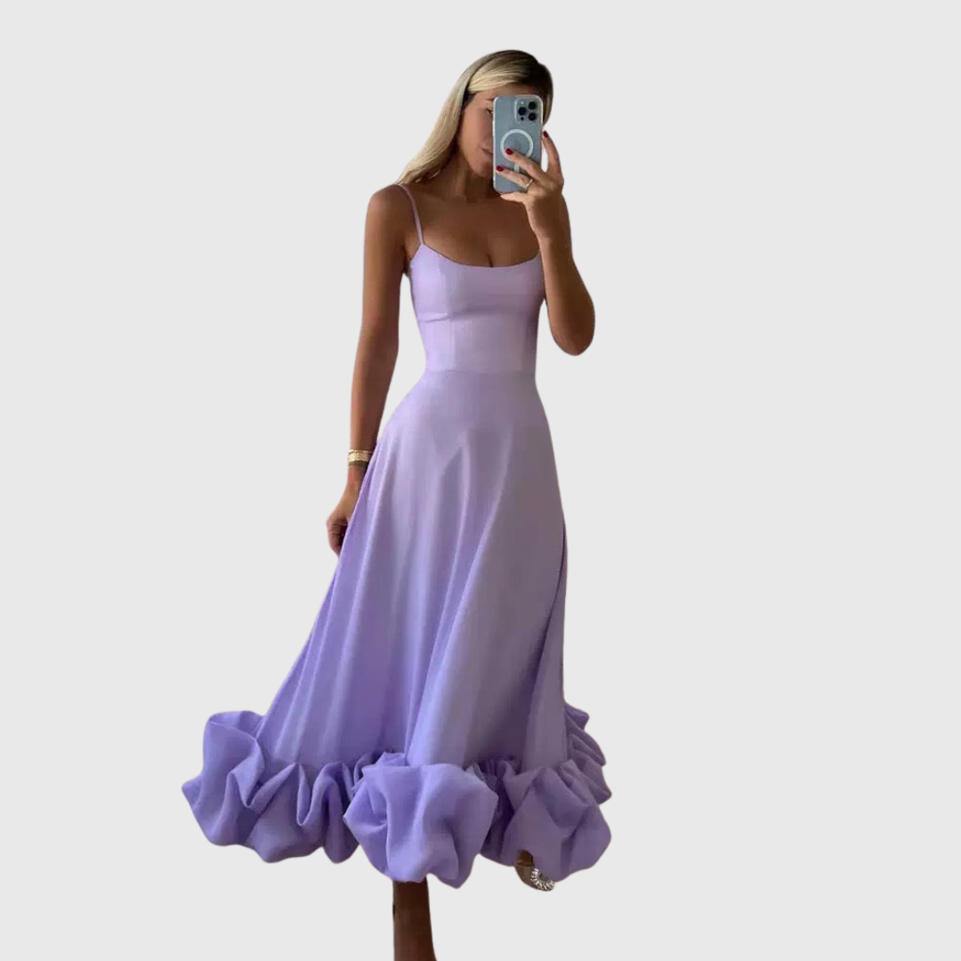 MARTA | VESTIDO LARGO DE CAÍDA FLUIDA