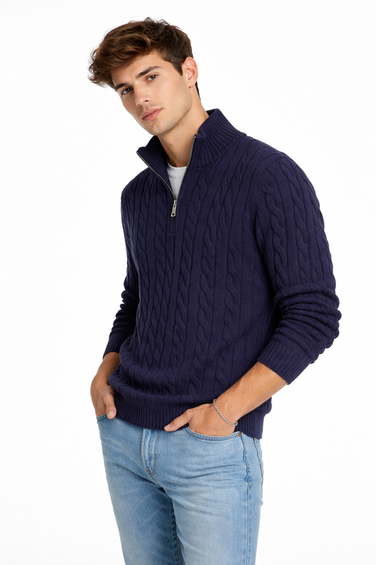 SANTER JERSEY DE PUNTO CON CREMALLERA