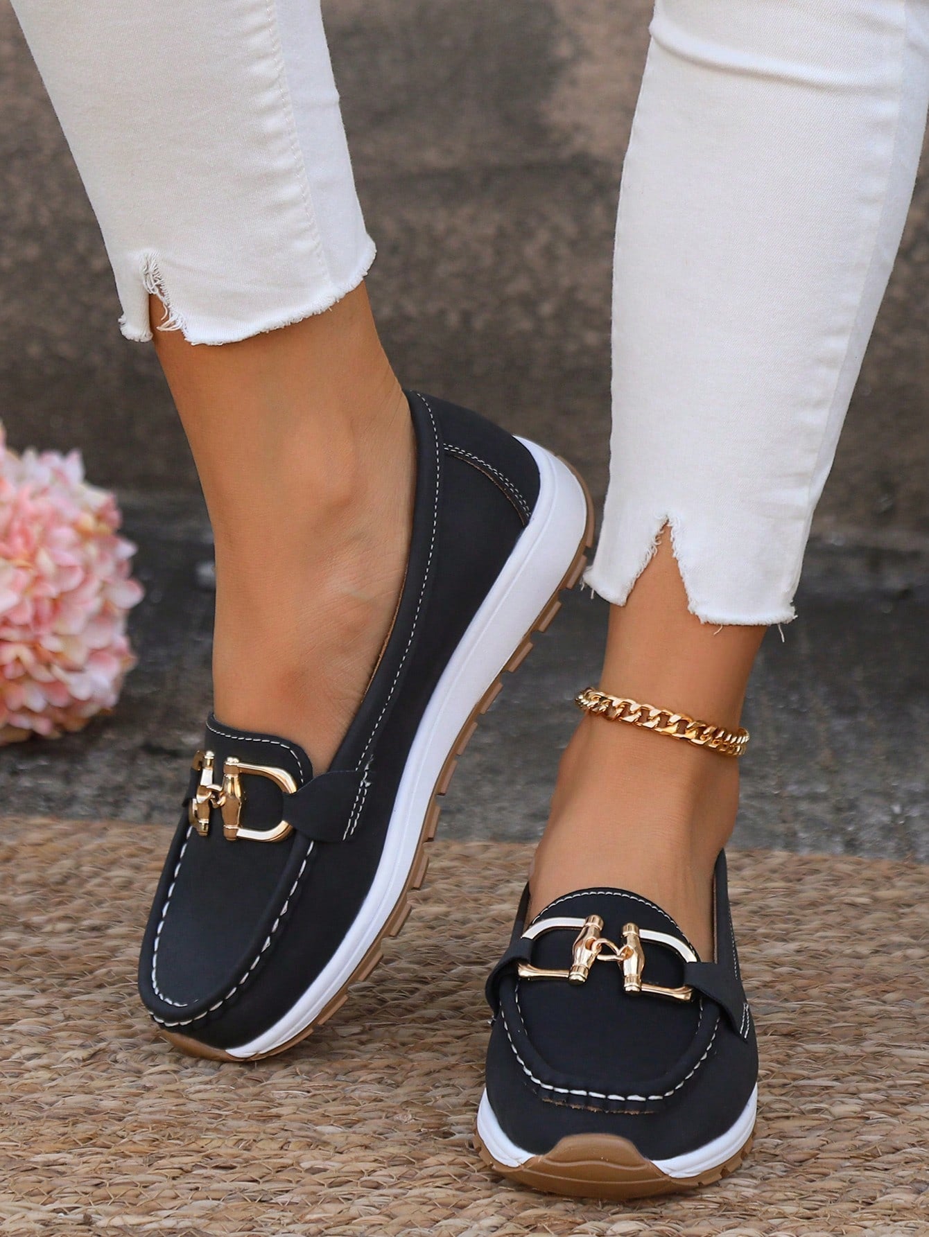 ELLIE - MOCASINES PLANOS CON HEBILLA