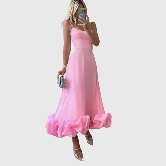 MARTA | VESTIDO LARGO DE CAÍDA FLUIDA