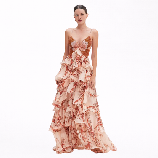 NAHIA | VESTIDO CON VOLANTES