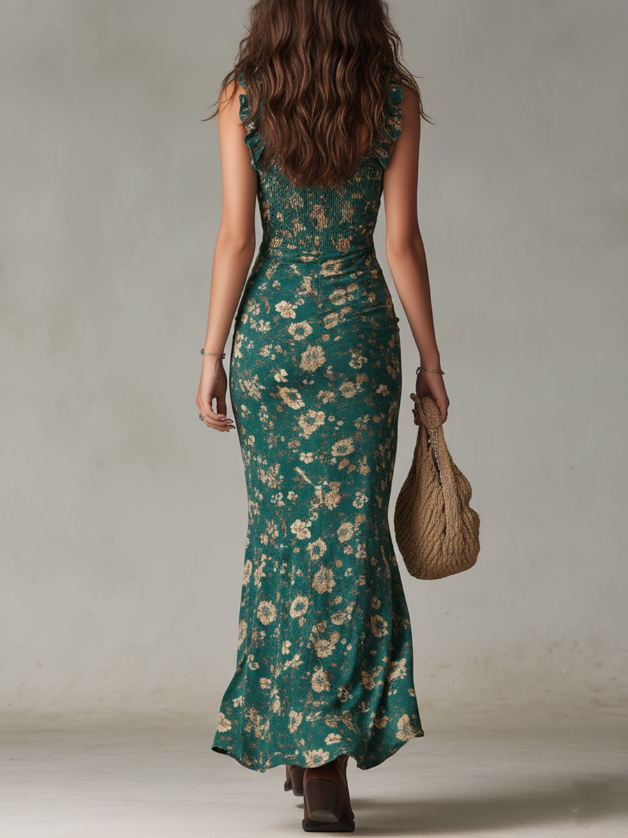 ELEGANTE LARGO LOOK RETRO