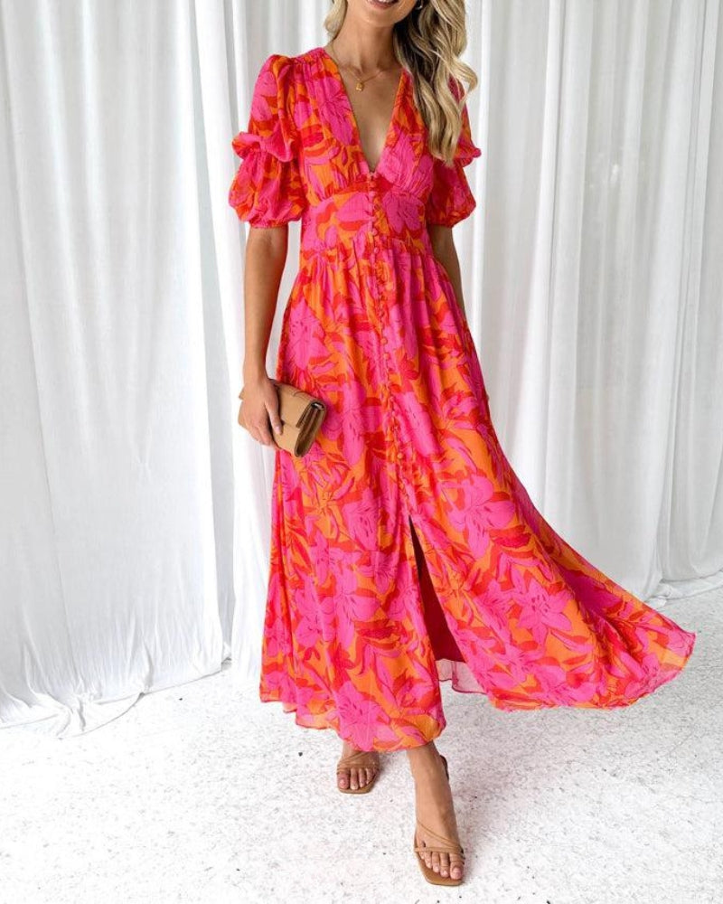 Armonía | Vestido Maxi Brillo Solar
