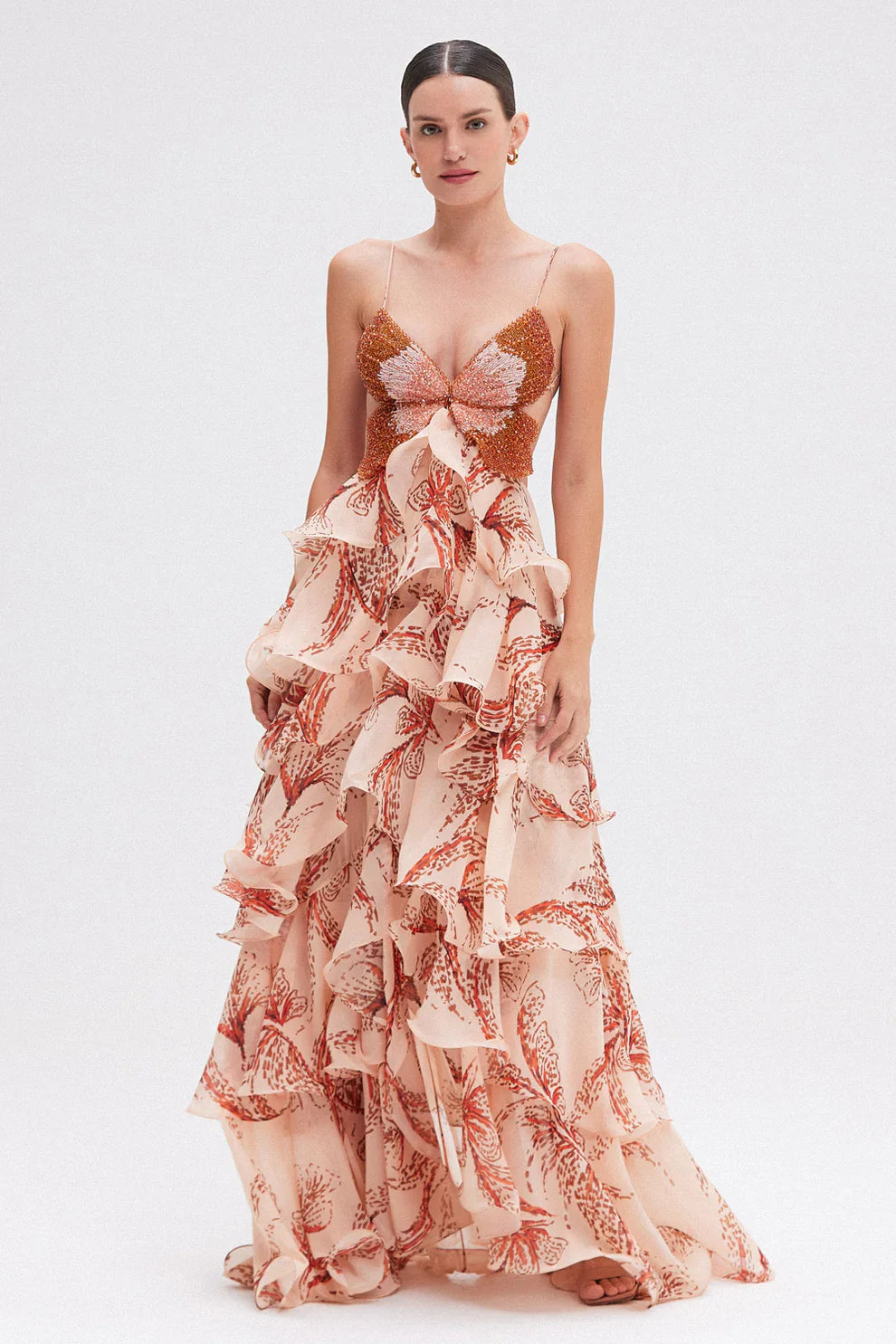 NAHIA | VESTIDO CON VOLANTES
