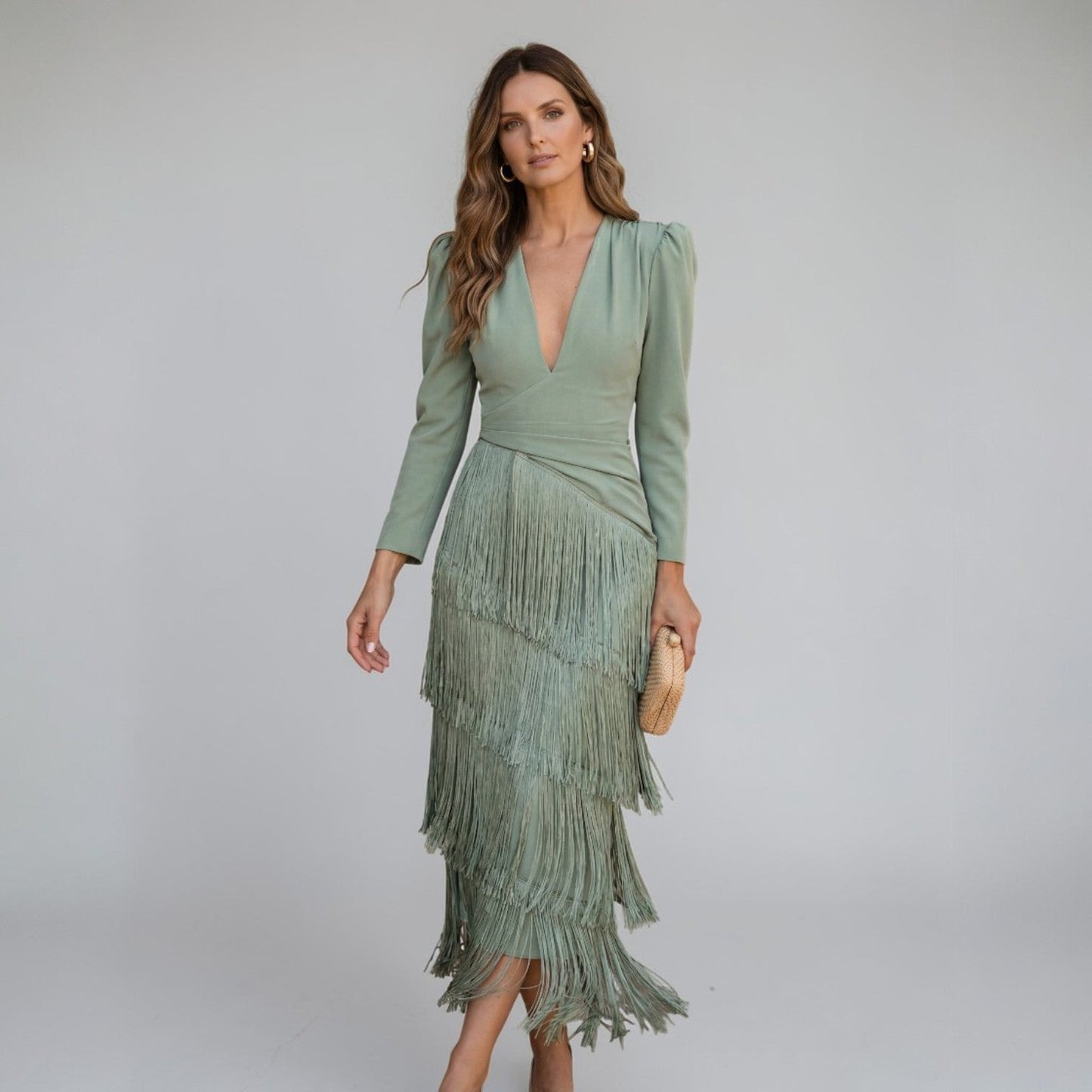SOFÍA | VESTIDO CON FLECOS