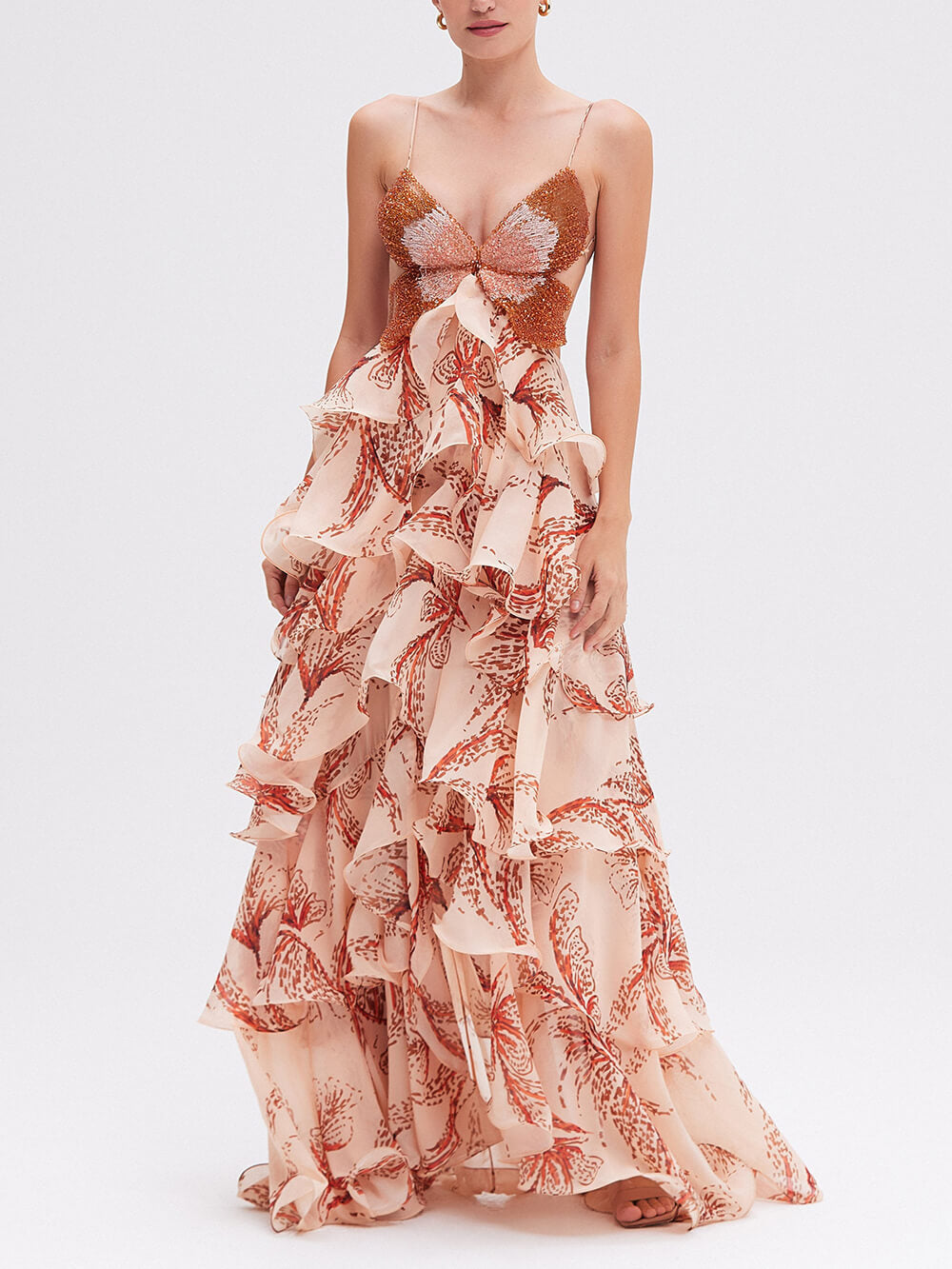 LA SCINTILLA | VESTIDO MAXI PAPILLON SIGNATURE