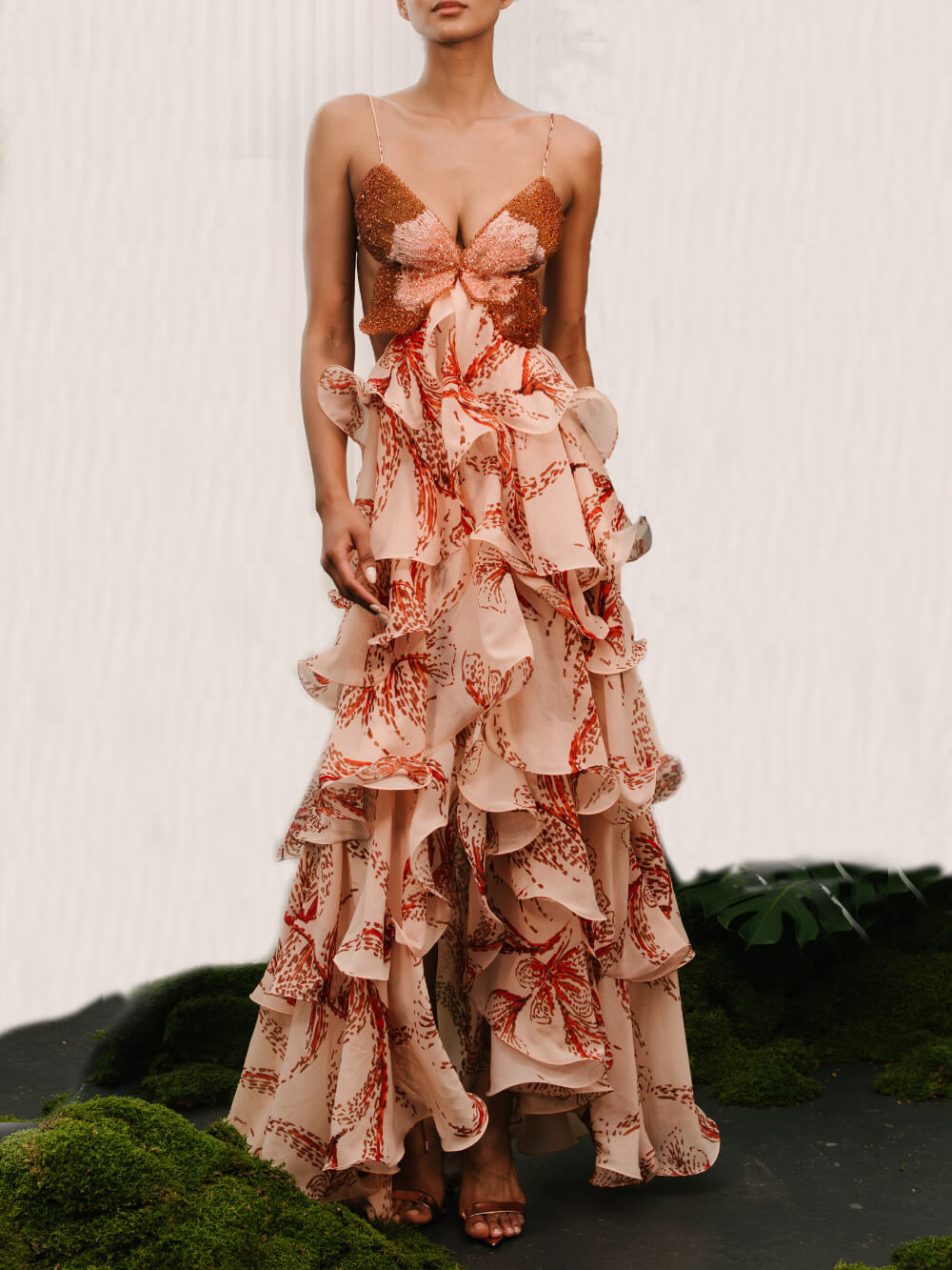 LA SCINTILLA | VESTIDO MAXI PAPILLON SIGNATURE