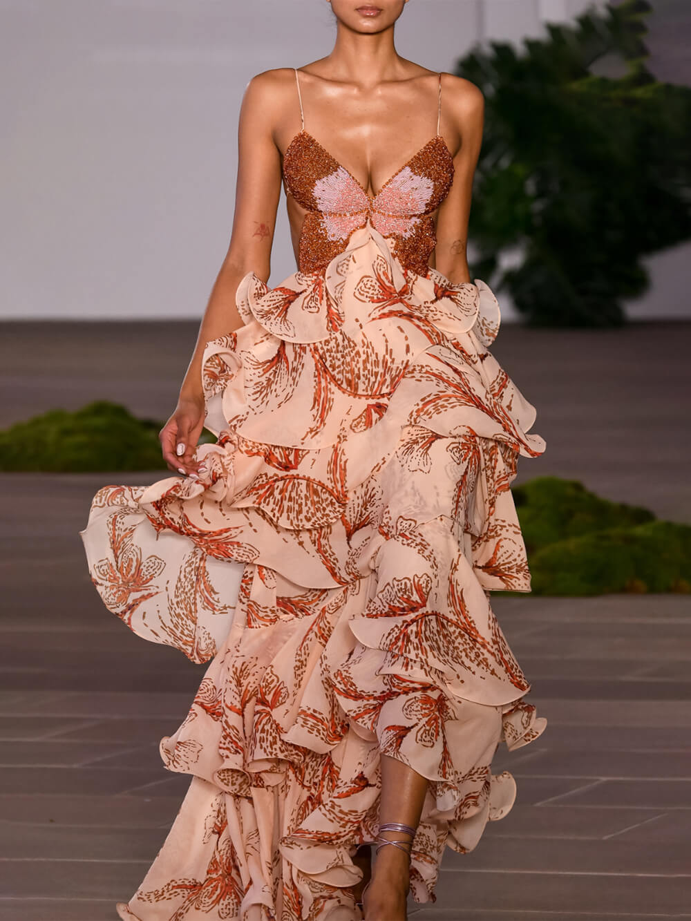 LA SCINTILLA | VESTIDO MAXI PAPILLON SIGNATURE