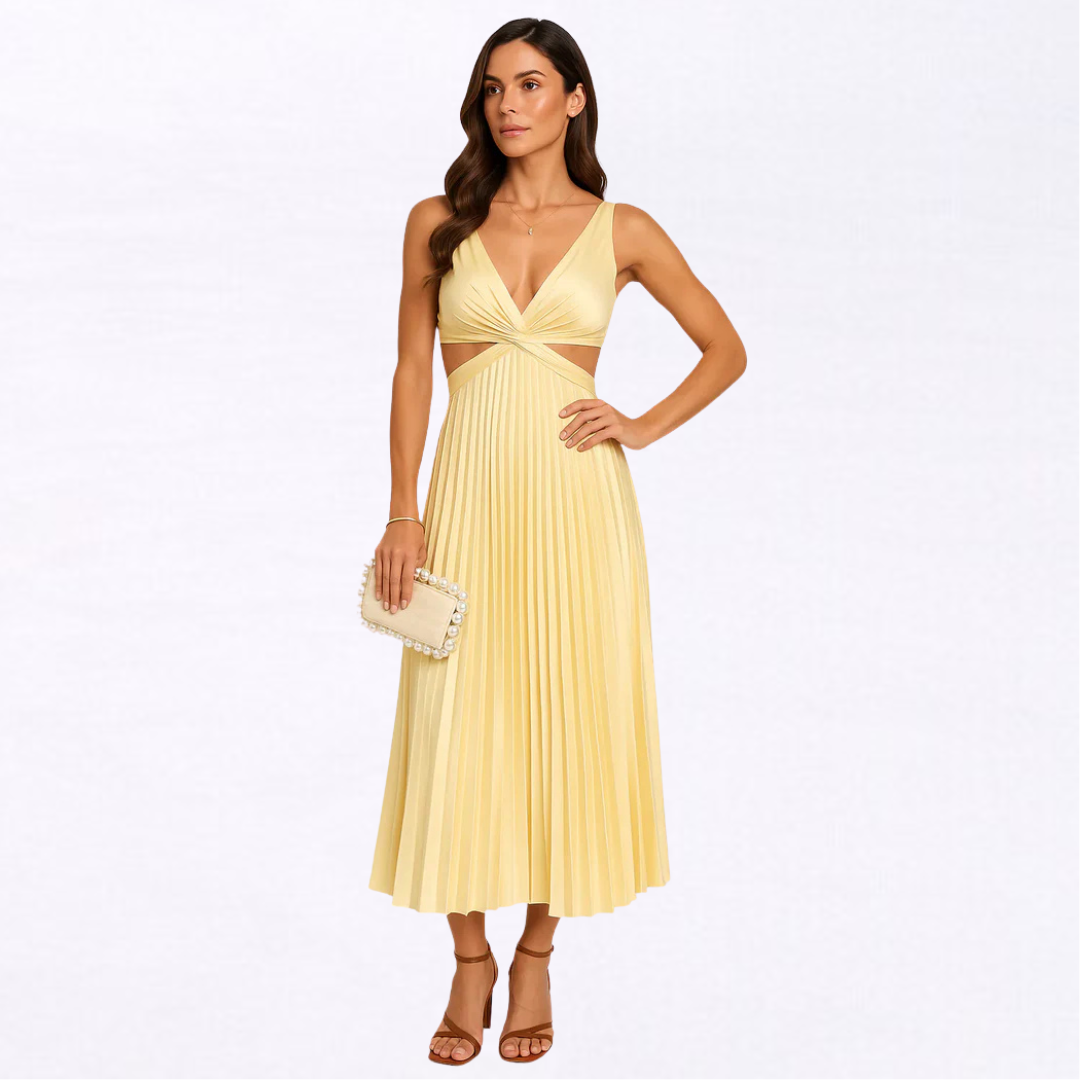 BELLEZA | VESTIDO PLISADO DE OCASIONES