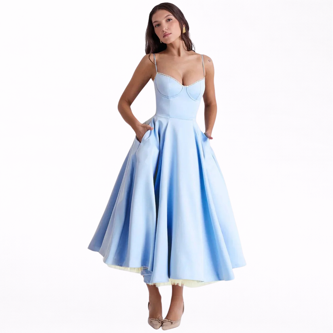 ARIELLE | VESTIDO MIDI DE LUJO