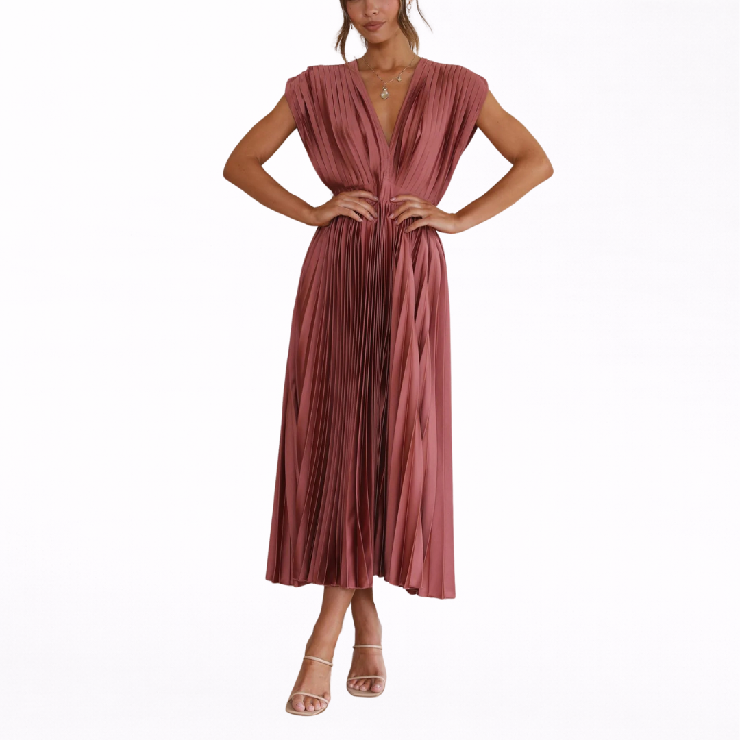 ISLA | VESTIDO PLISADO ELEGANTE