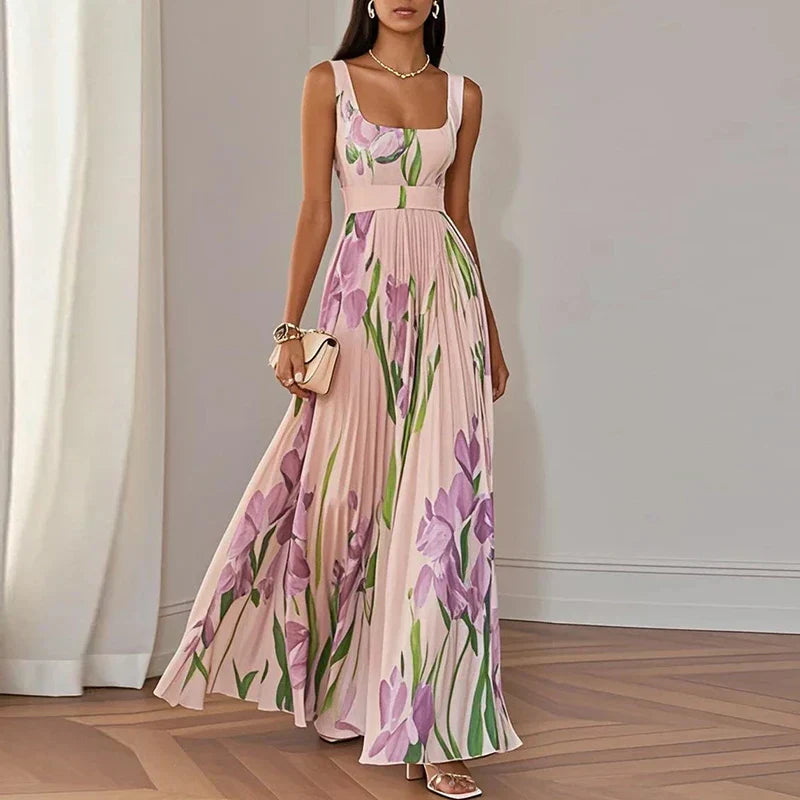 Oriah | Vestido Maxi de Corte A Estampado Floral