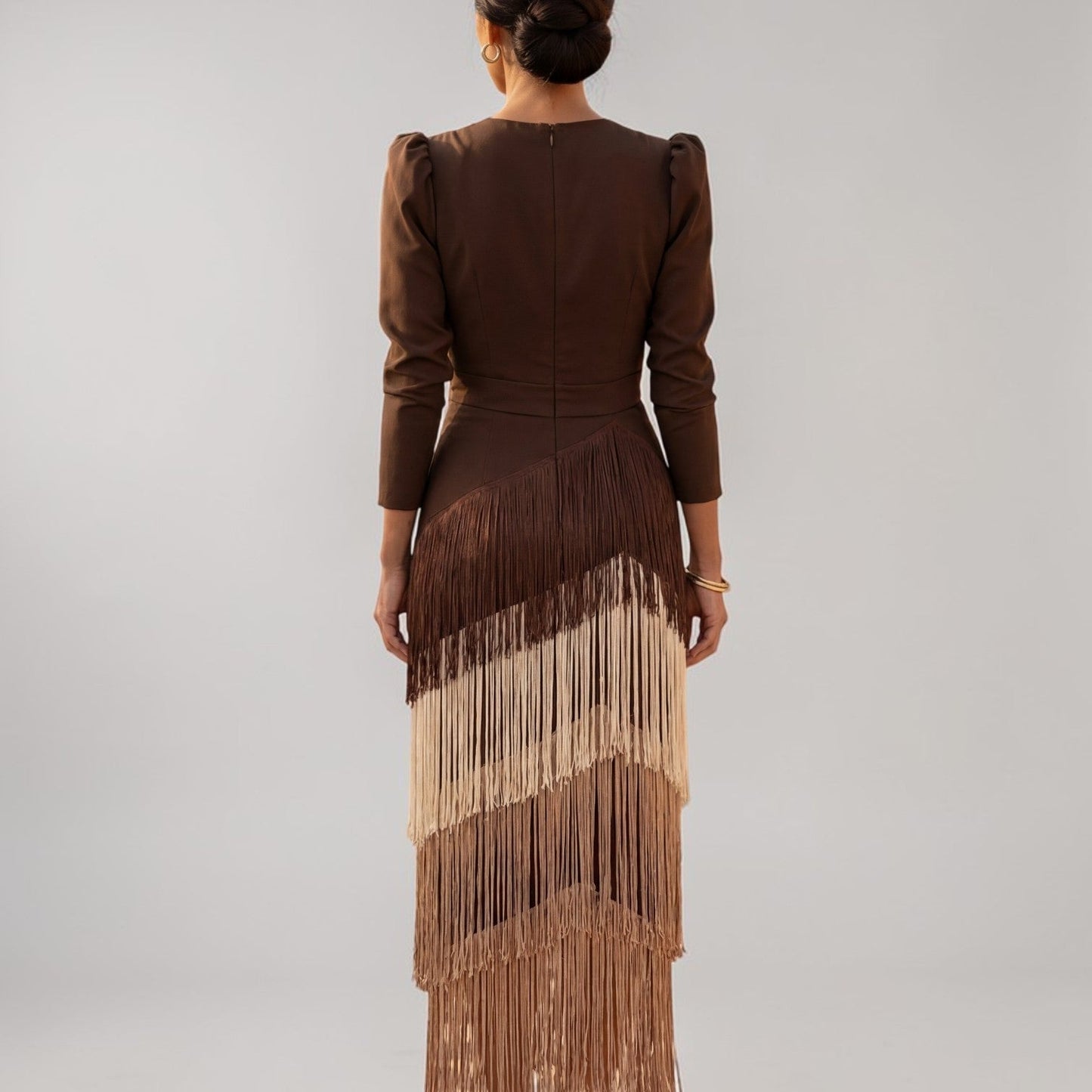 SOFÍA | VESTIDO CON FLECOS