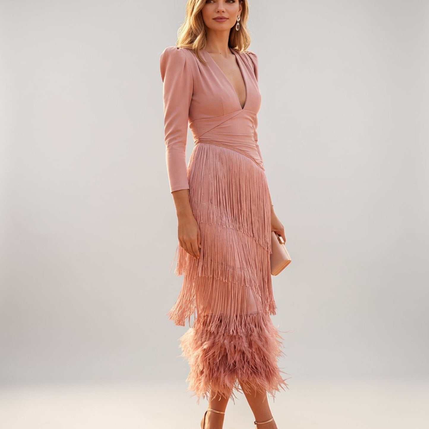 SOFÍA | VESTIDO CON FLECOS