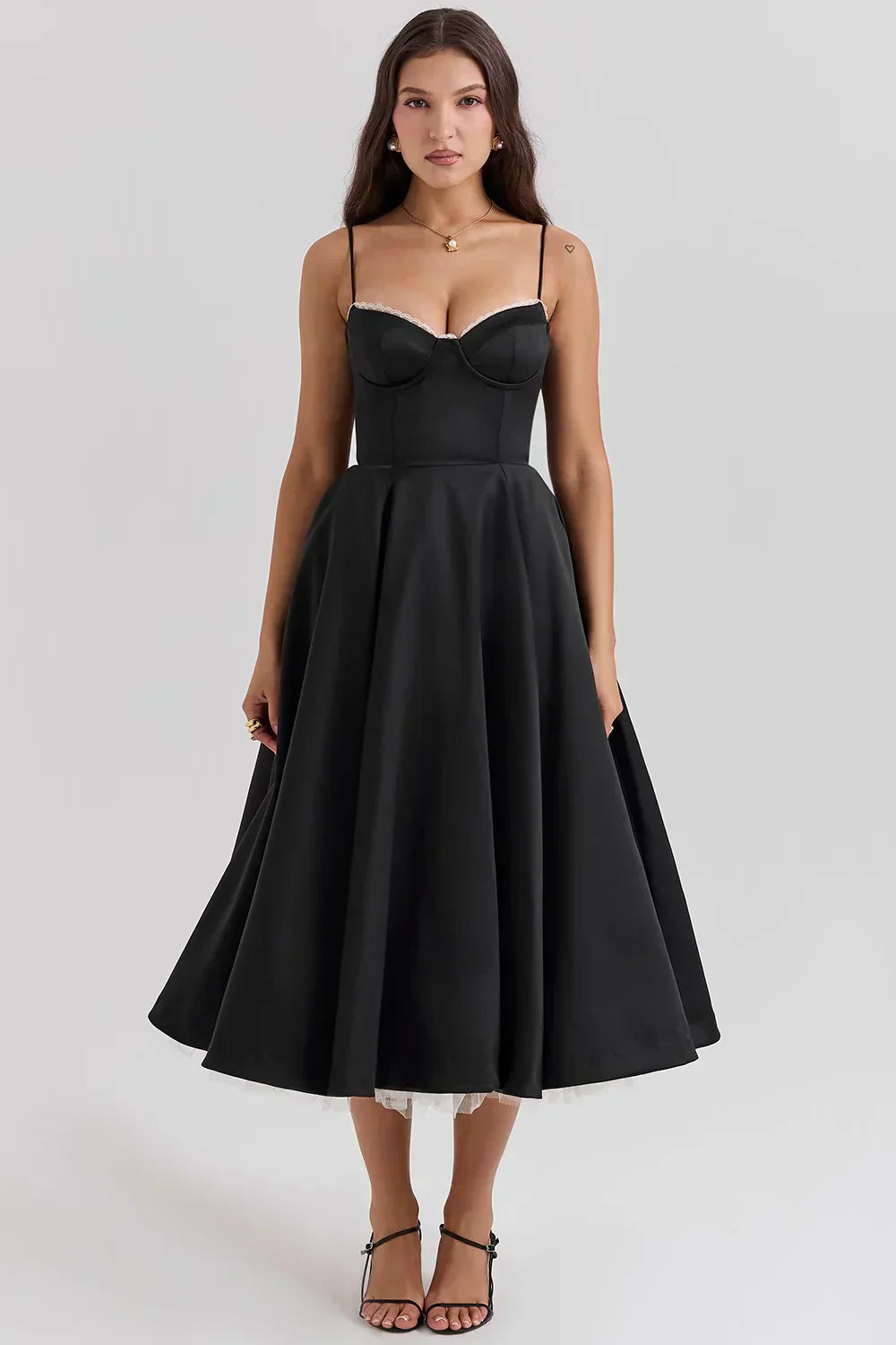 ARIELLE | VESTIDO MIDI DE LUJO