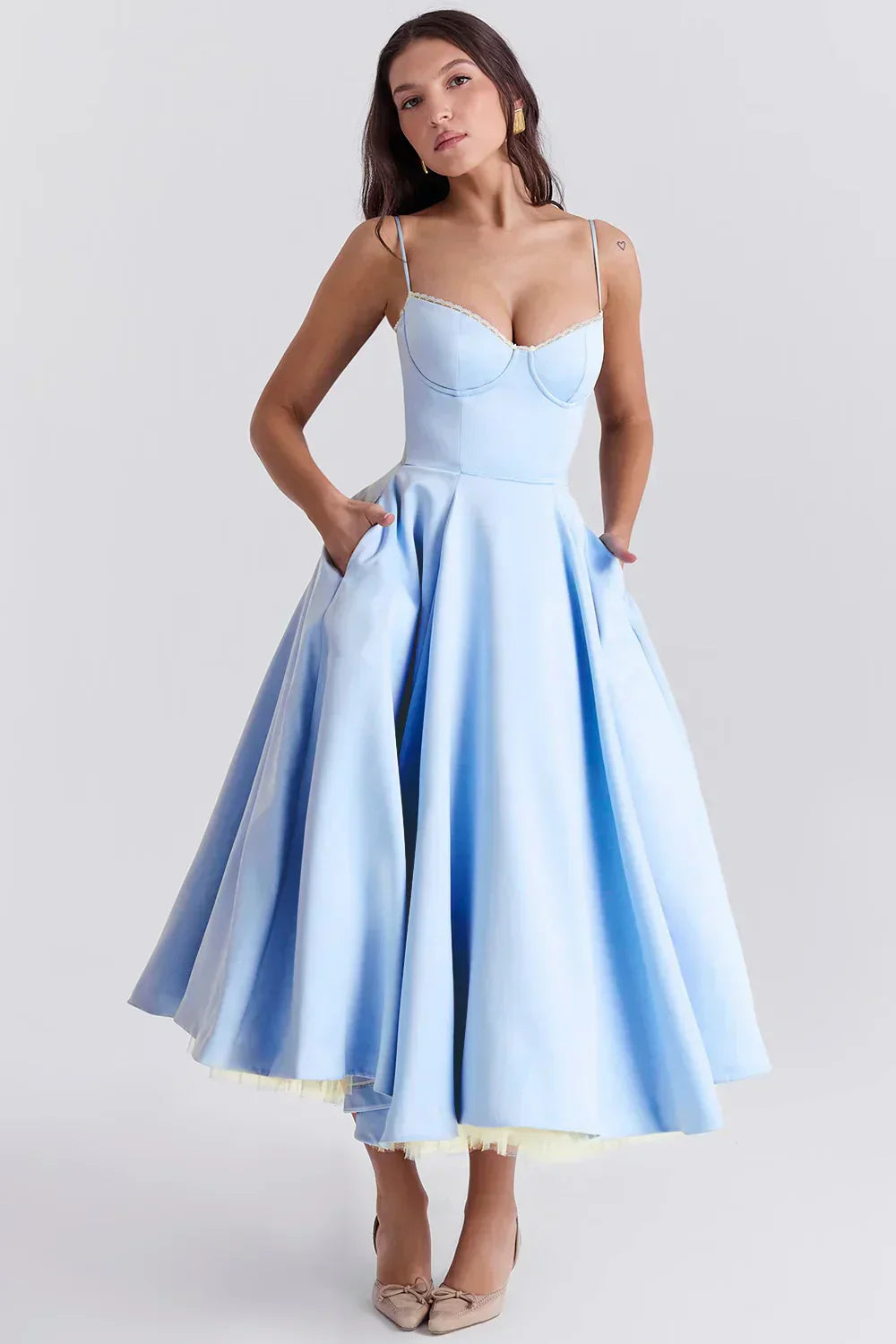 ARIELLE | VESTIDO MIDI DE LUJO