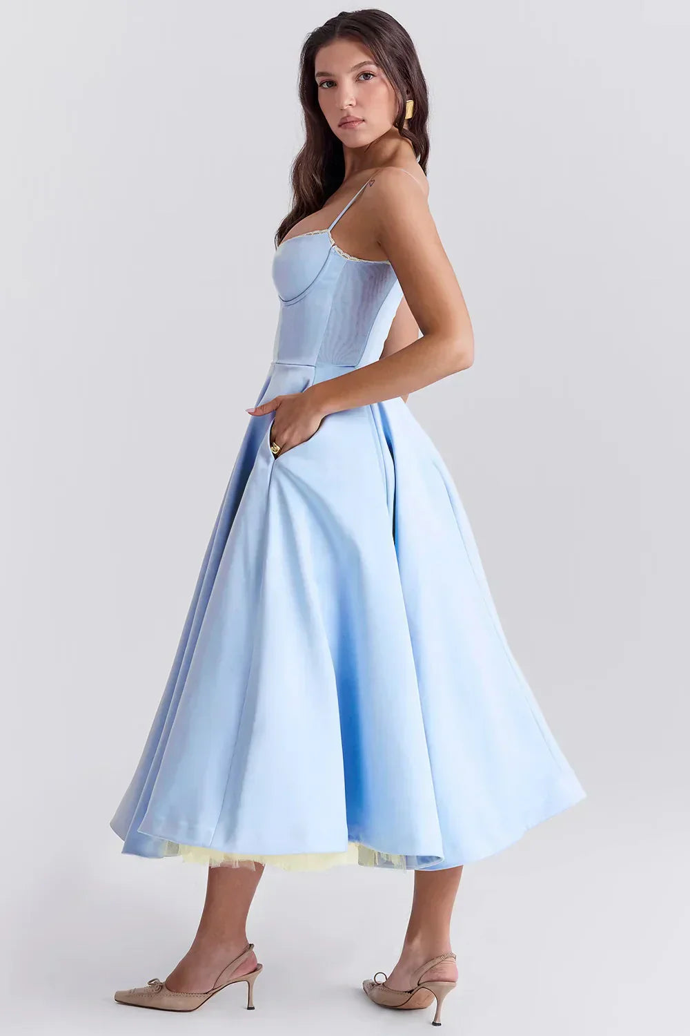 ARIELLE | VESTIDO MIDI DE LUJO