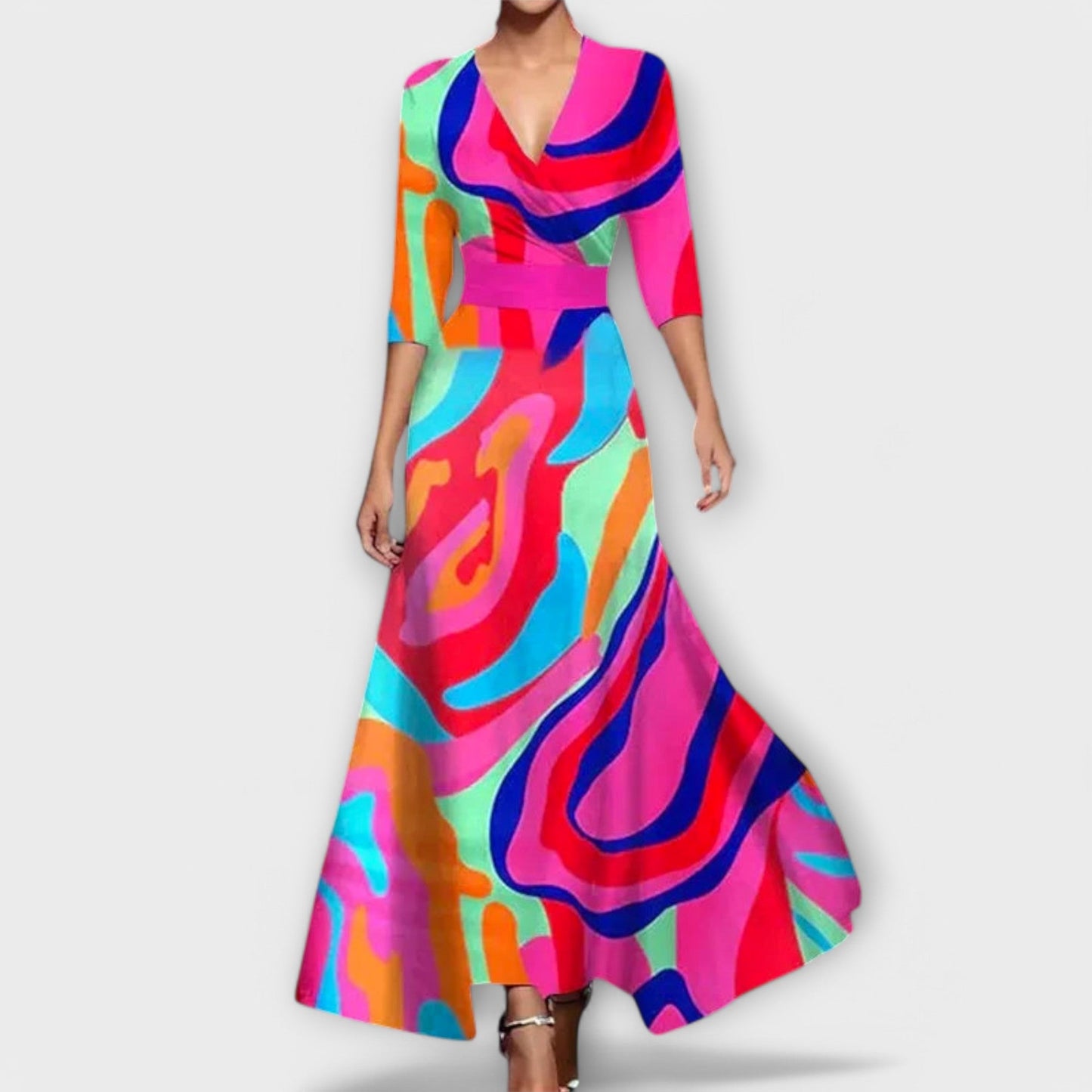 VERA | VESTIDO FLUIDO DE LÍNEA ELEGANTE Y MODERNA