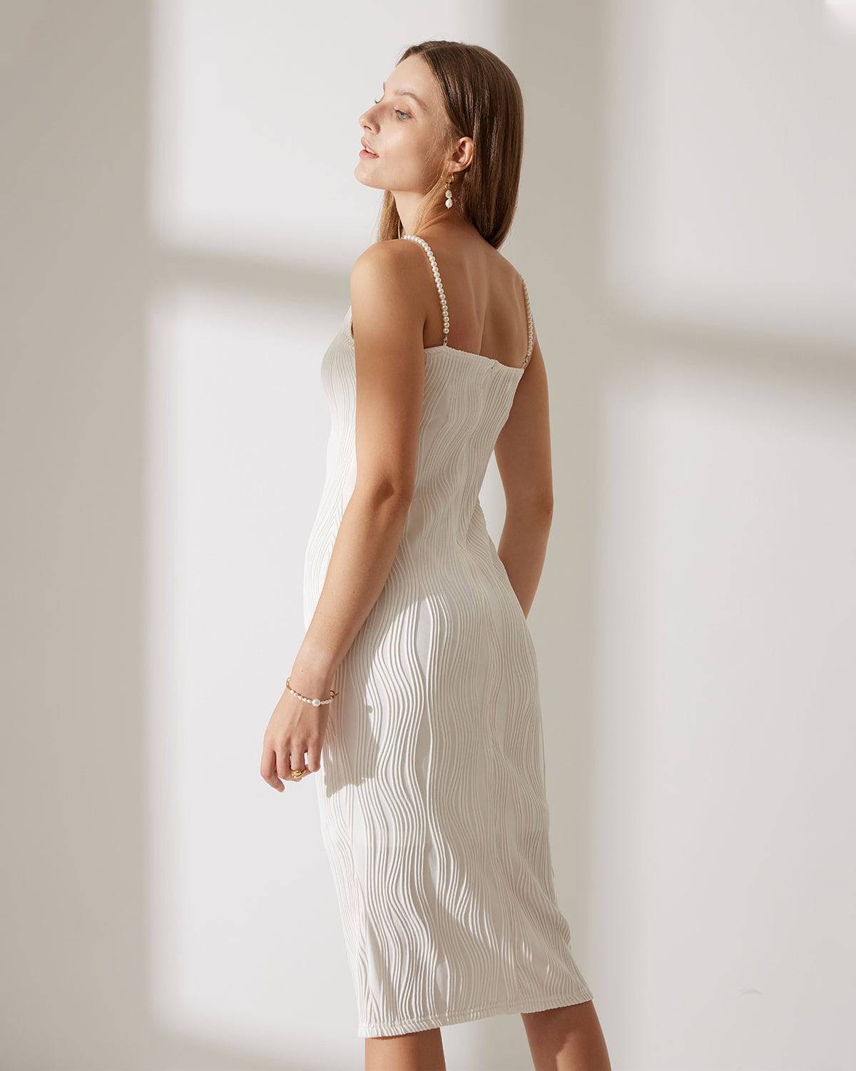 KARINA | VESTIDO CAMISERO CON TEXTURA ONDULADA