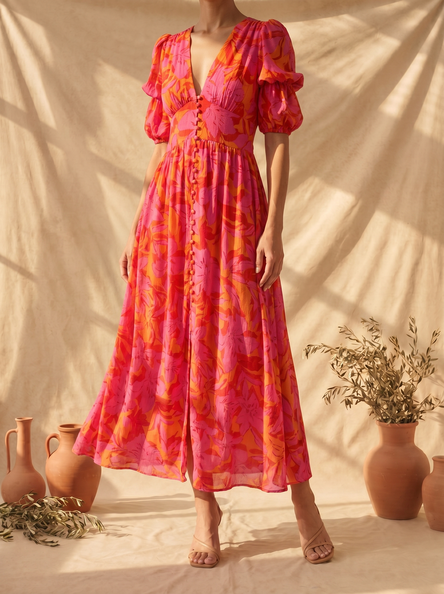 Armonía | Vestido Maxi Brillo Solar