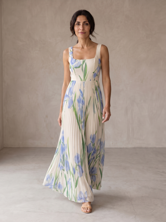 Oriah | Vestido Maxi de Corte A Estampado Floral