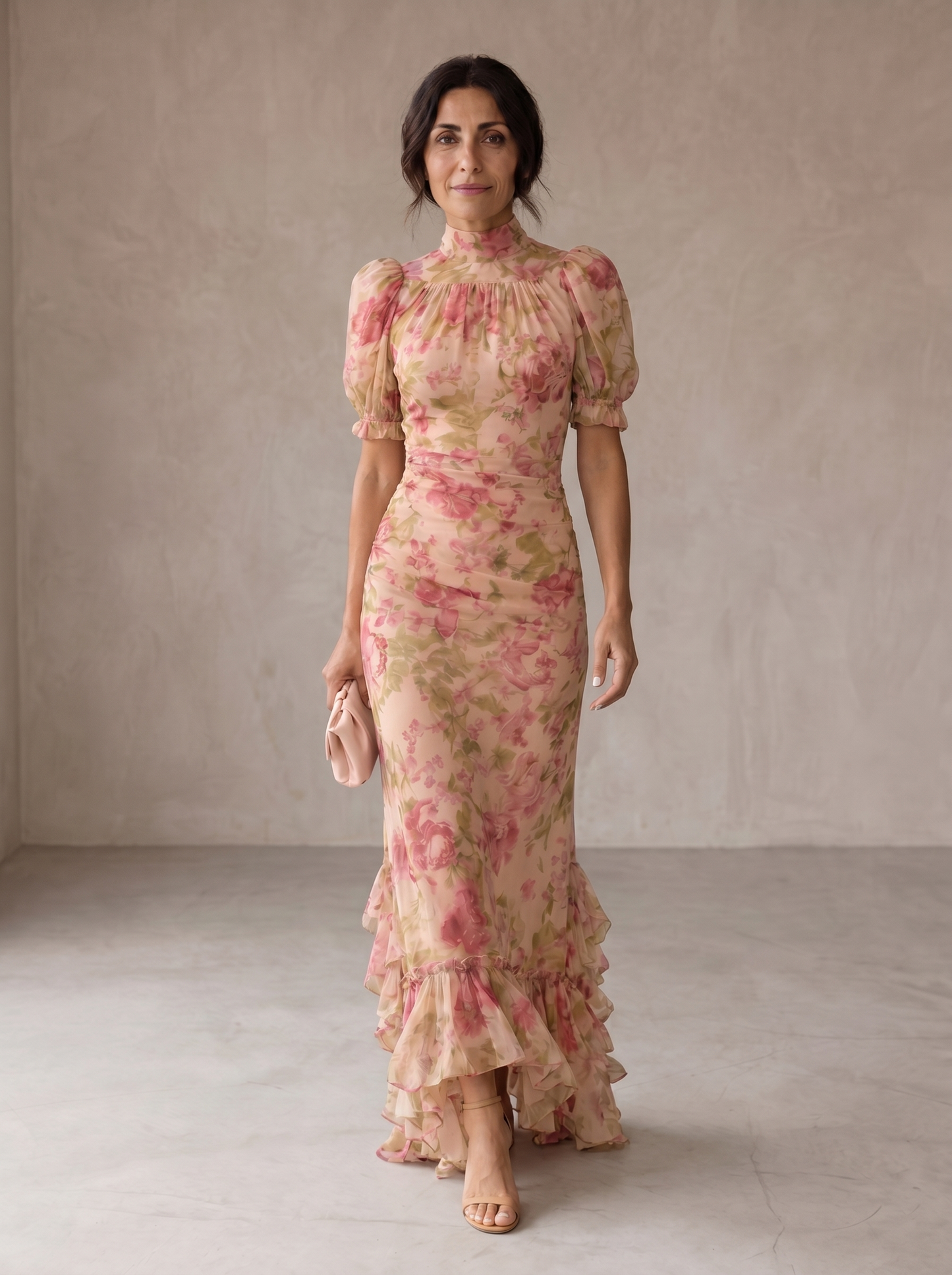 Rosario | Vestido Largo Floral en chifón