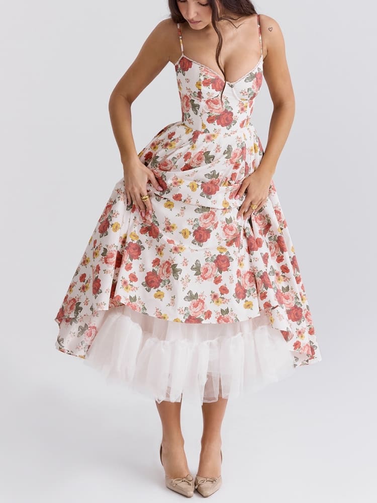ARIELLE | VESTIDO MIDI DE LUJO