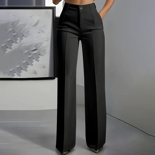 Pantalón de Traje Mujer Corte Recto Premium
