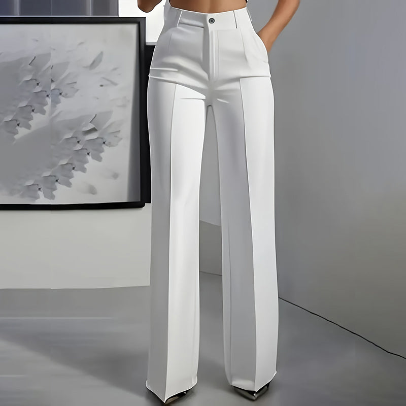 Pantalón de Traje Mujer Corte Recto Premium