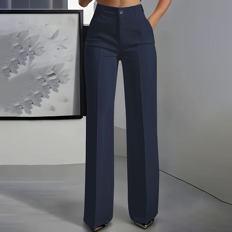 Pantalón de Traje Mujer Corte Recto Premium