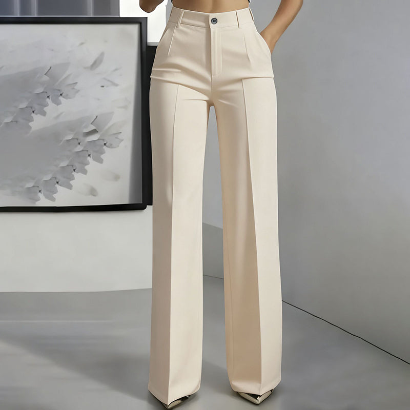 Pantalón de Traje Mujer Corte Recto Premium